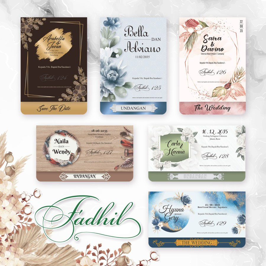 UNDANGAN PERNIKAHAN MURAH UNIK ELEGAN - UNDANGAN NIKAH KRAFT - UNDANGAN KEKINIAN