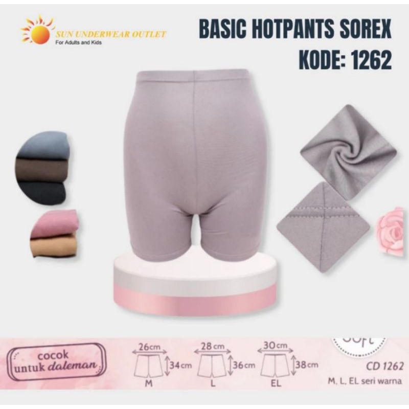 Celana dalam short basic hotpants Sorex 1262