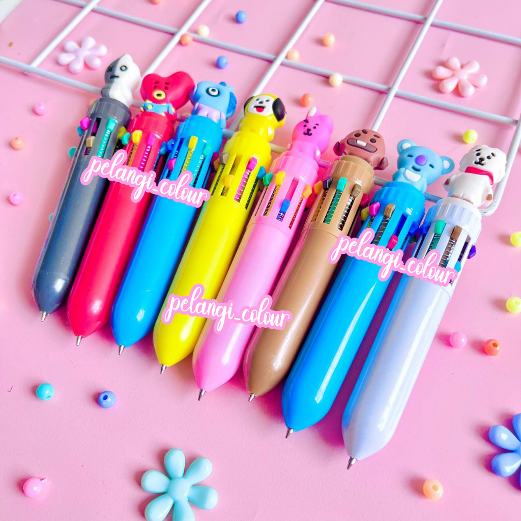 

Pulpen karakter kpop / Pulpen 10 Warna / Pulpen Bts