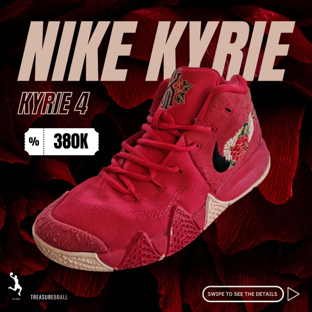 Sepatu Basket Kyrie 4 Chinese New Year CNY Flower Second Original