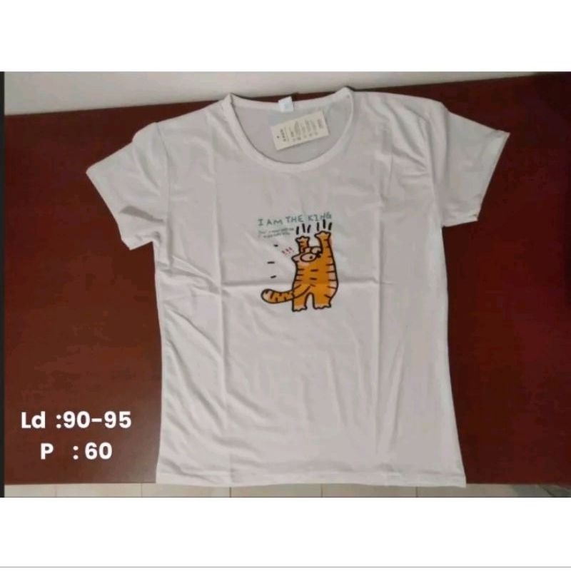 Kaos Wanita Import Style White Mcm