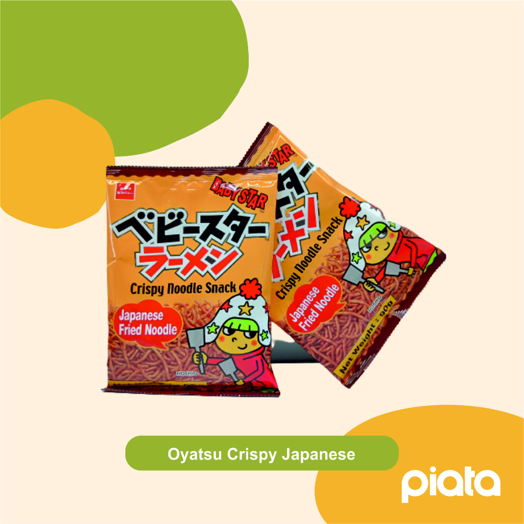 

Noodle Snack Oyatsu Crispy Baby Star Rasa Original dan Fried Noodle