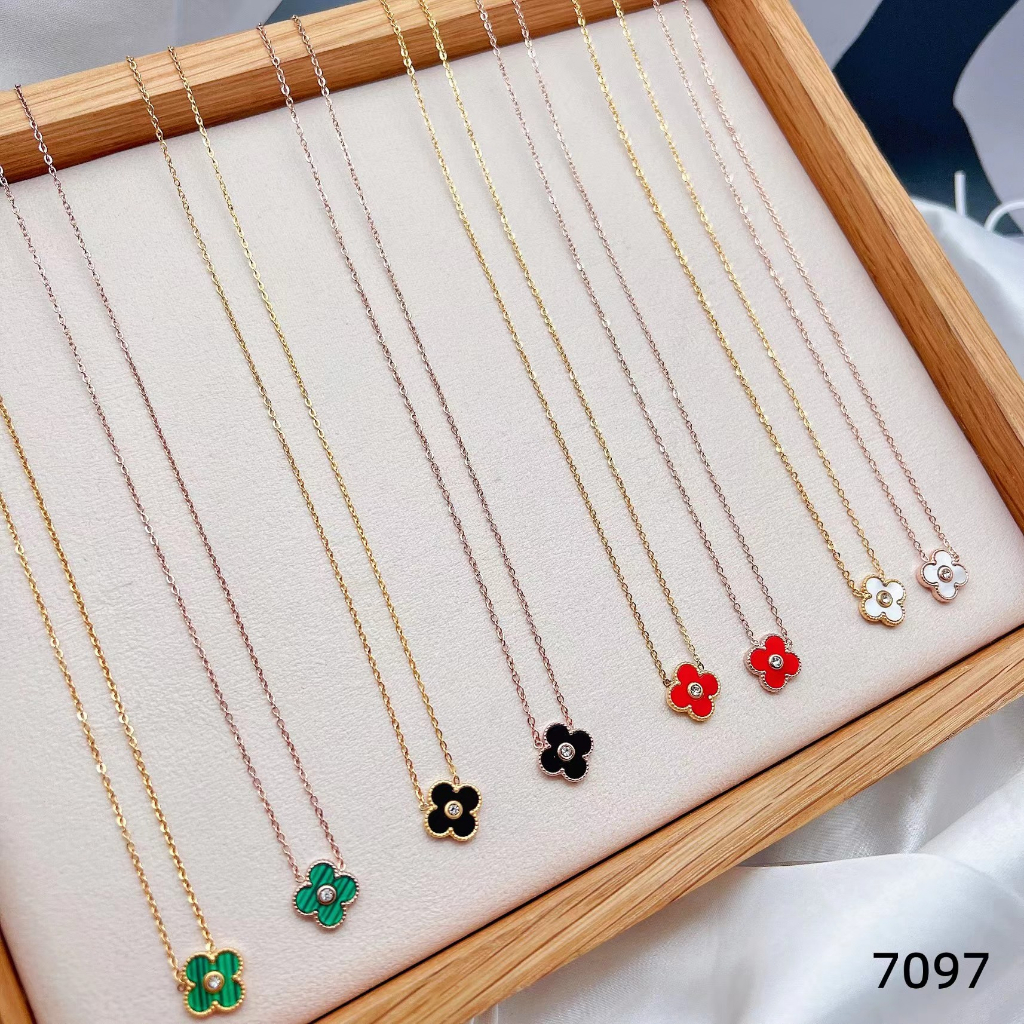 Set Titanium Perhiasan Kalung Dan Anting Fashion Jewelry 7097/7650