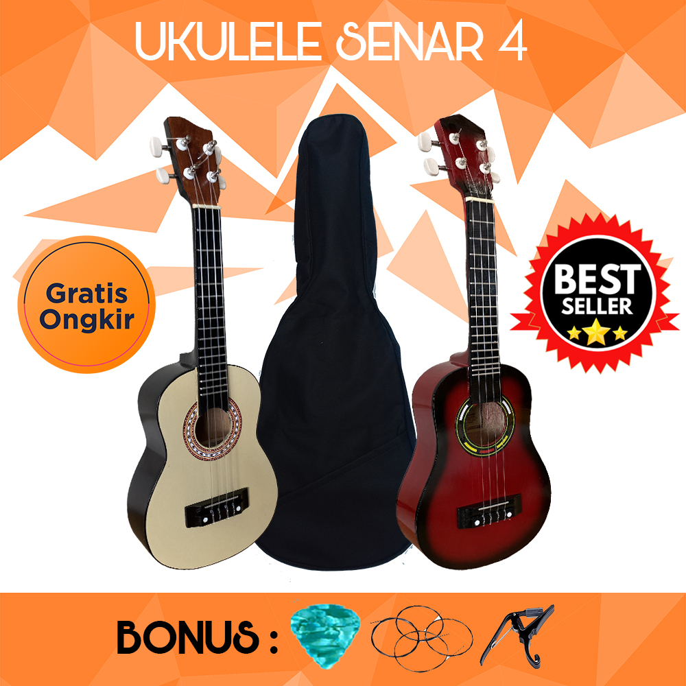 Ukulele soprano senar 4 paket hemat