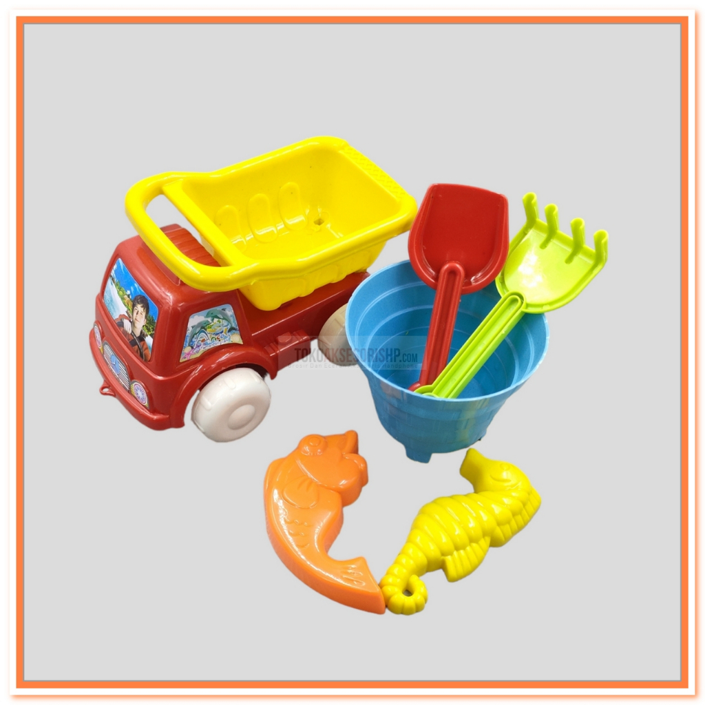 MAINAN ANAK MOBIL TRUK DUMP PASIR / MOBIL TRUK KONTRUKSI KECIL