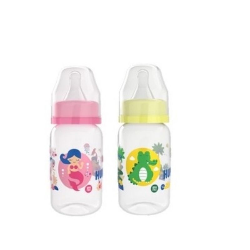 BABY HUKI Baby Bottle Botol Susu Bayi PP Ortho Gepeng 60ml / 120ml / 240ml botol dot minum susu