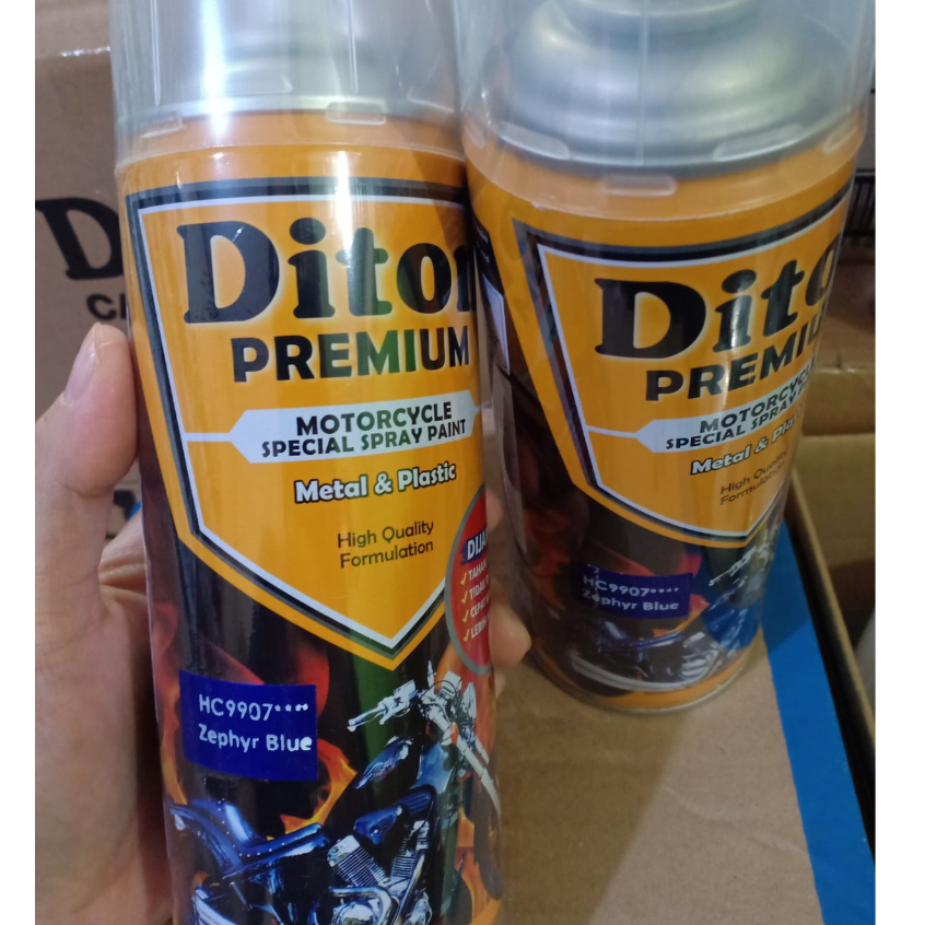 Cat Semprot DITON PREMIUM Pilok Pilox Warna Harley Zephyr Blue HC 9907**** (400cc)