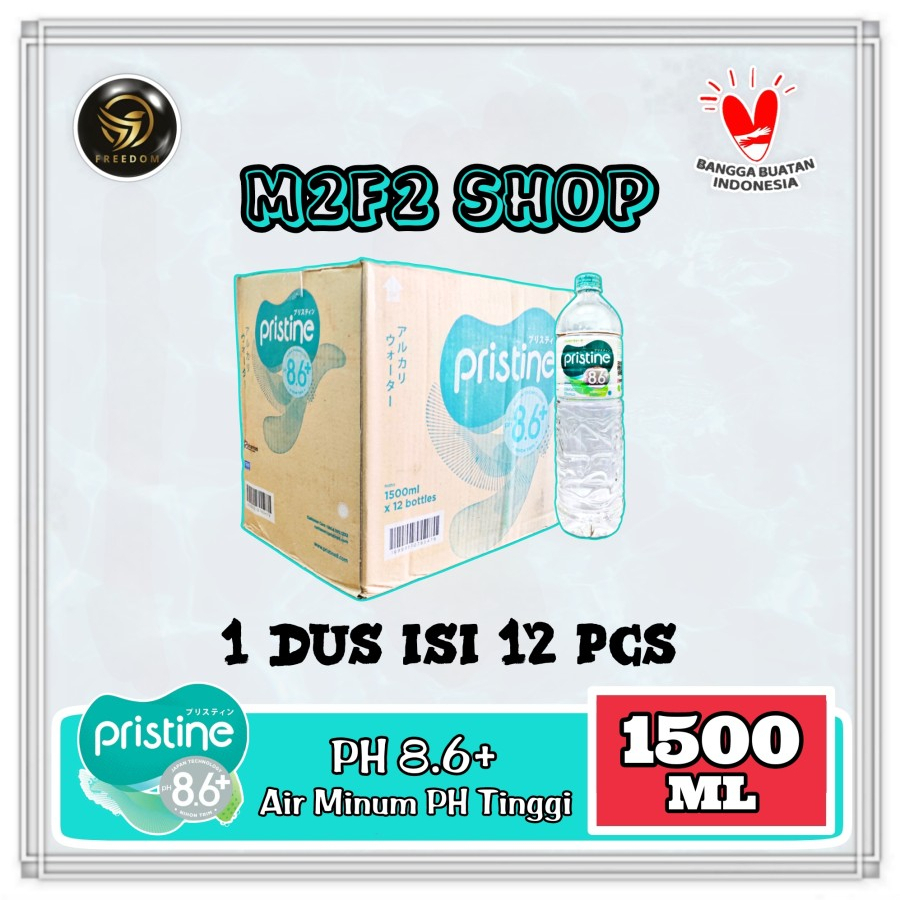 

Air Mineral Pristine pH8.6+ Botol Pet - 1500 ml (Kemasan Karton)