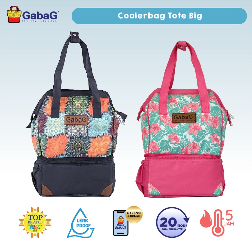 GabaG Tas Asi - Cooler Bag - Tote Big Dahlia / Sentani