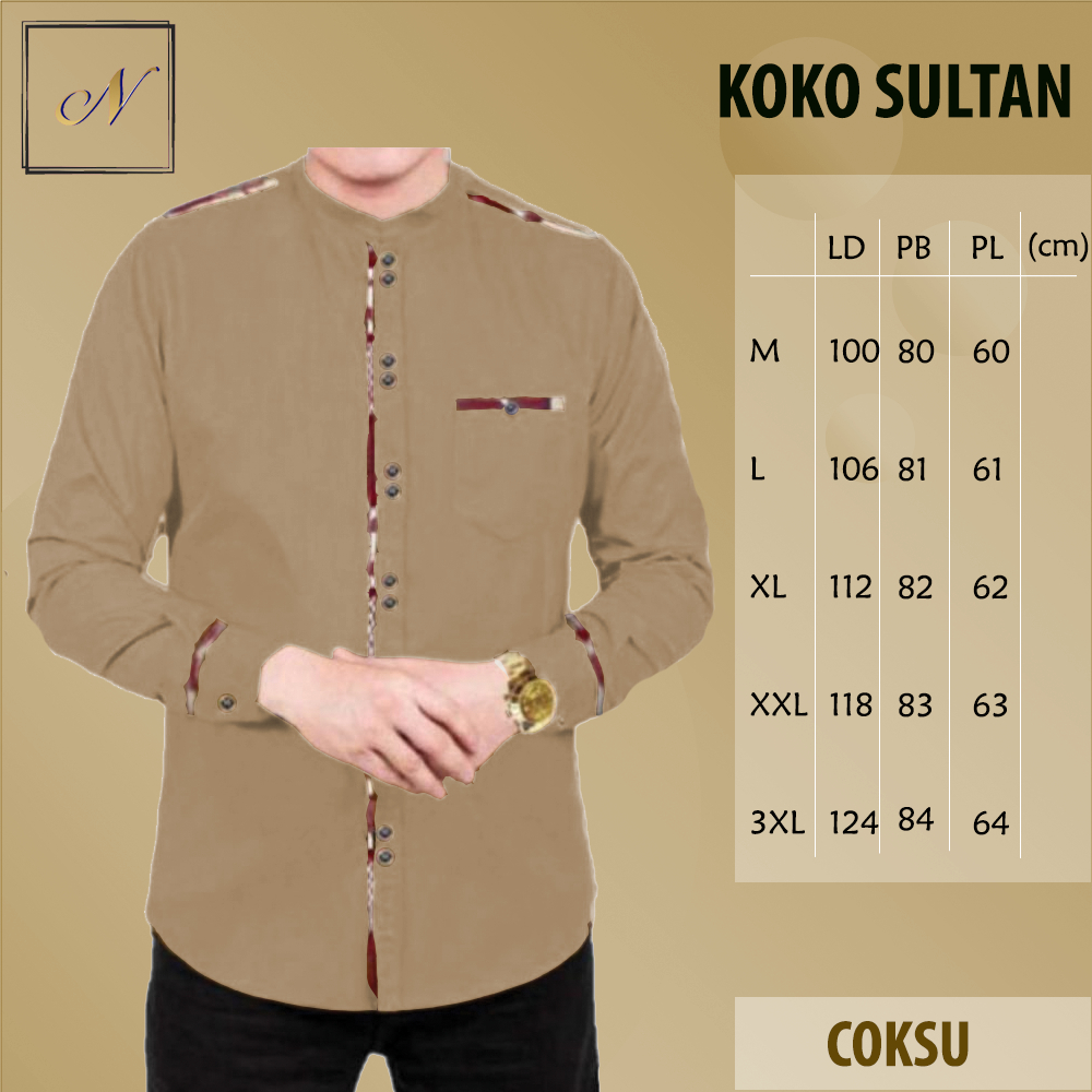 Koko Sultan Tojiro Lengan Panjang COD - Koko Sultan - Best Seller