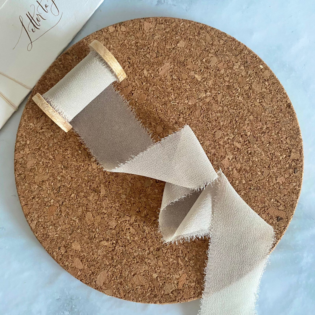 

RIBBON OAT - wedding ribbon / calligraphy ribbon / vows ribbon / pita buket / styling