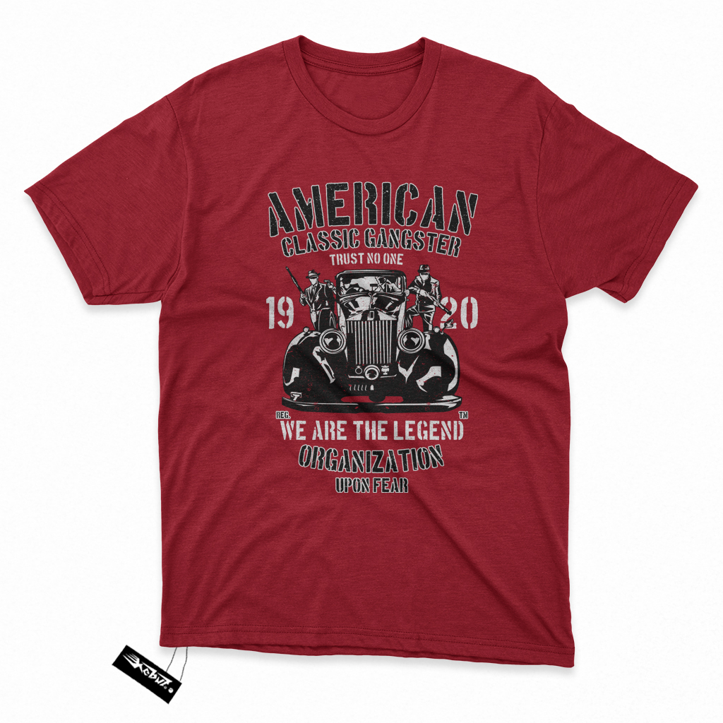 KAOS MOBIL American Classic Gangster - Kain Katun Tshirt / baju distro Keren gambar desain ilustrasi