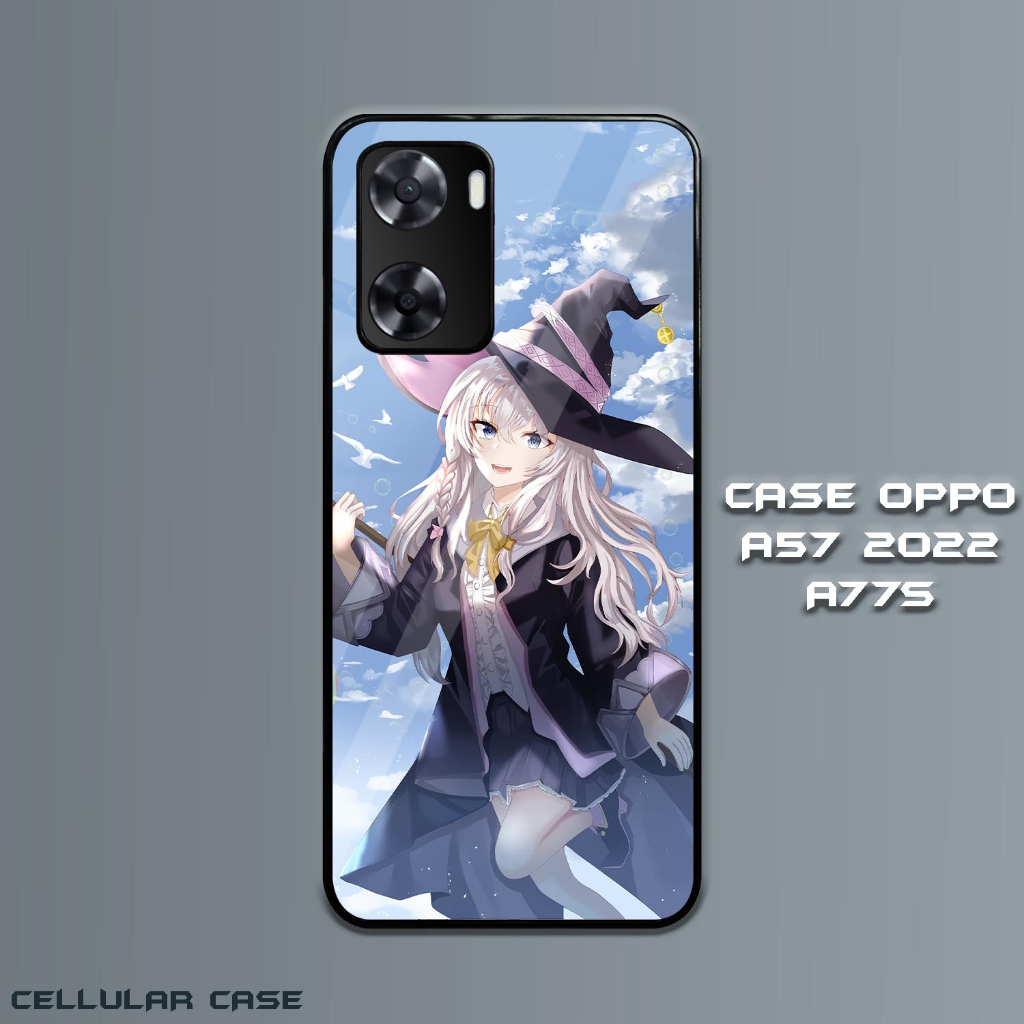 Case Glossy Oppo 57 2022 | A77S 4G [CS16] Anime Girl Elaina Casing Hardcase Hp Oppo Kesing Kilau Hap