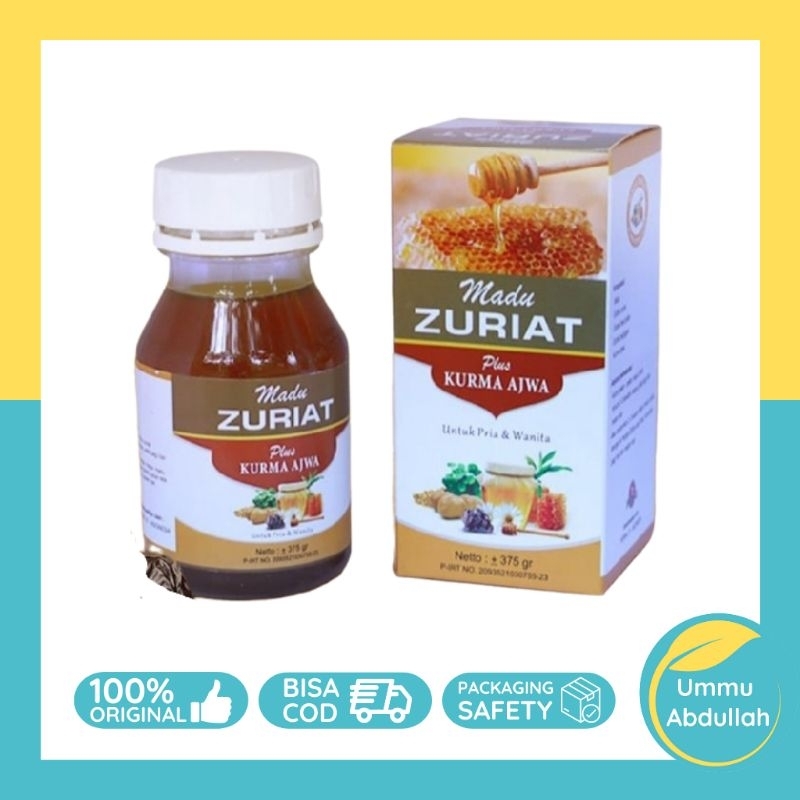 Madu Zuriat Plus Kurma Ajwa Suplemen Kesuburan Pria dan Wanita Promil 375 gram