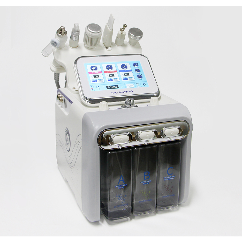 9 in 1 Aqua Peel Hydrogen Oxygen dermabrasion hydra skin scrubber ultrasound rf setrika wajah dingin Air Hydra untuk SPA