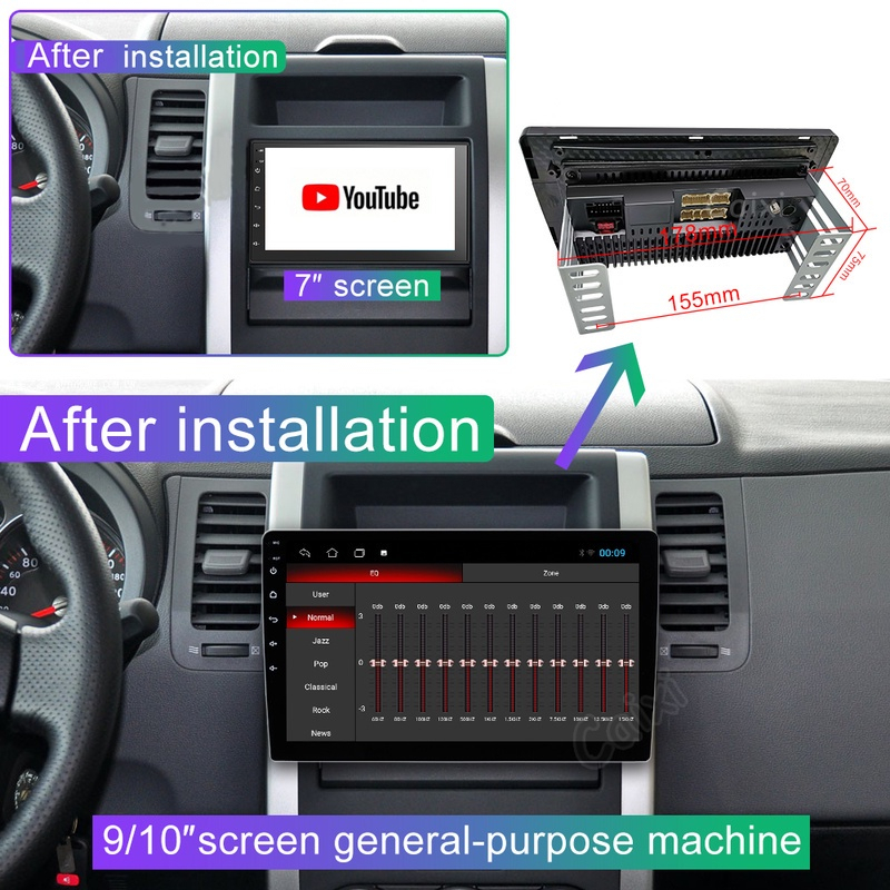 ESSGOO Head Unit 7/9/10 inci Android 12 4+32GB Double Din IPS Screen Wifi Wireless Carplay MirrorLink GPS Navigas Mobil Radio Multimedia Player Untuk TOYOTA Daihatsu Mitsubishi HONDA SUZUKI Hyundai NISSAN Avanza Pioneer Brio Orca Calya