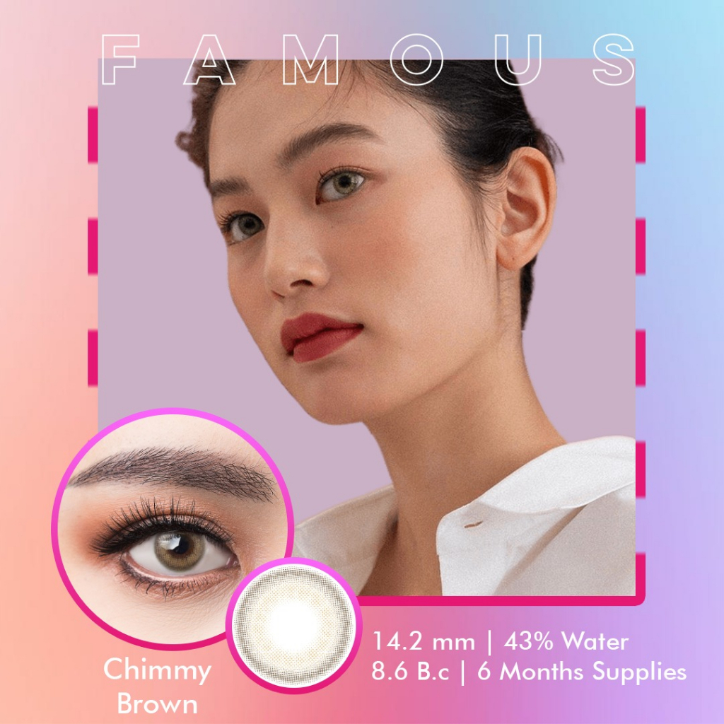 Famous With Biomoist Chimmy Brown Monthly Softlens Warna