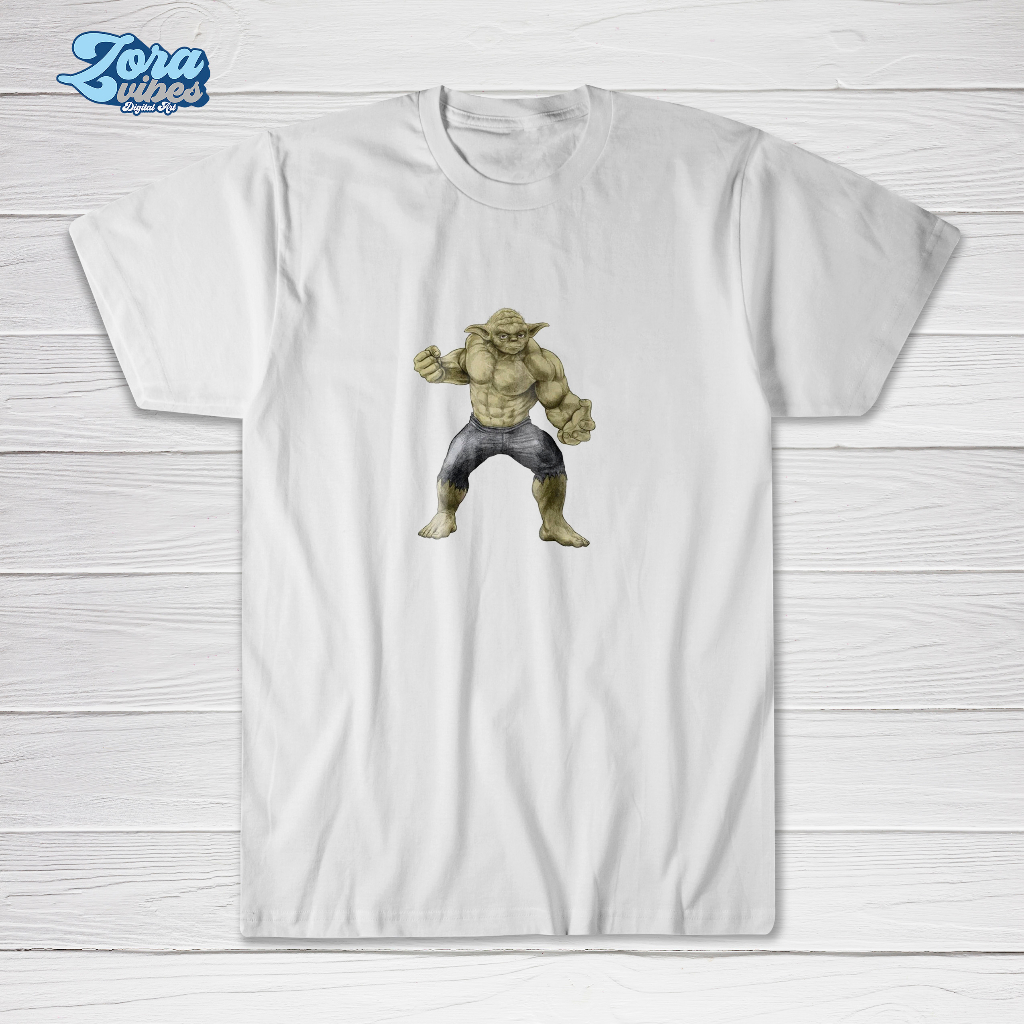 Woodlays Tshirt Baby Yoda Black Oversized Baju