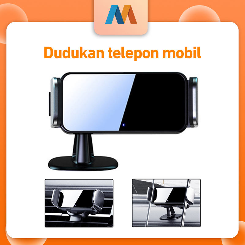 Mukava Outlet udara mobil braket ponsel listrik Aluminium alloy dashboard navigasi mobil braket telepon mobil pintar