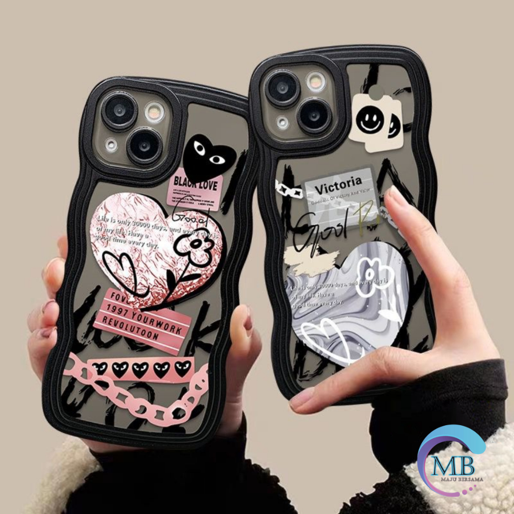 SS814 SOFTCASE TPU FASHION LOVE GRAFITI FOR IPHONE 6 7 8 6+ 7+ 8+ X XS XR XS MAX 11 12 13 14 PRO MAX MB4668