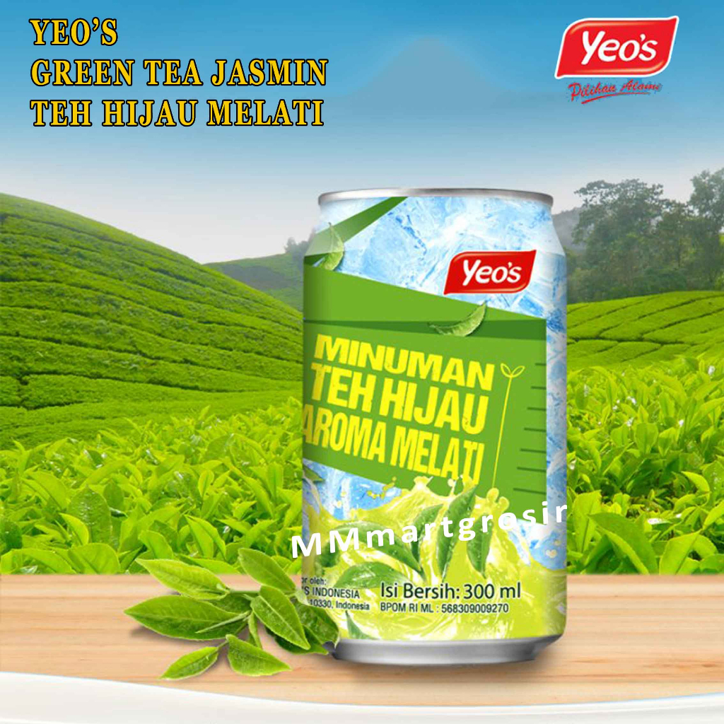 Yeo's / Greentea Jasmin / Teh hijau / Aroma Melati / 300ml