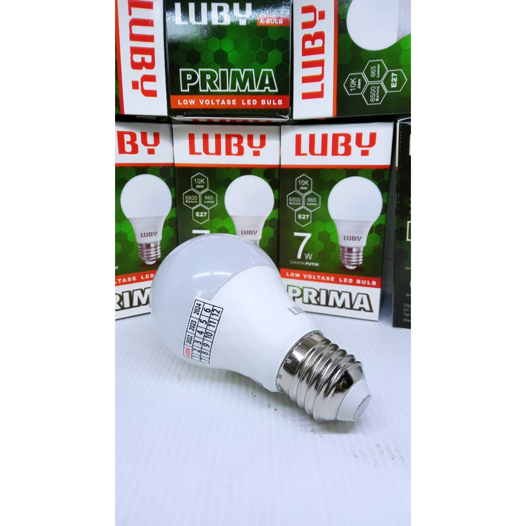 Lampu Luby Prima 7W / 7 Watt  (1 Dus / 1 KARTON isi 100 Pcs )