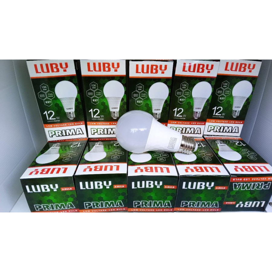 Lampu Luby Prima 12W / 12 Watt ( 1 DUS / KARTON isi 100 pcs )