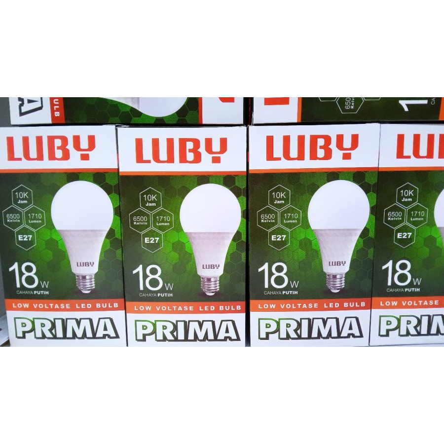 Lampu Luby Prima 18W / 18 Watt ( 1 DUS / KOLI isi 80pcs )