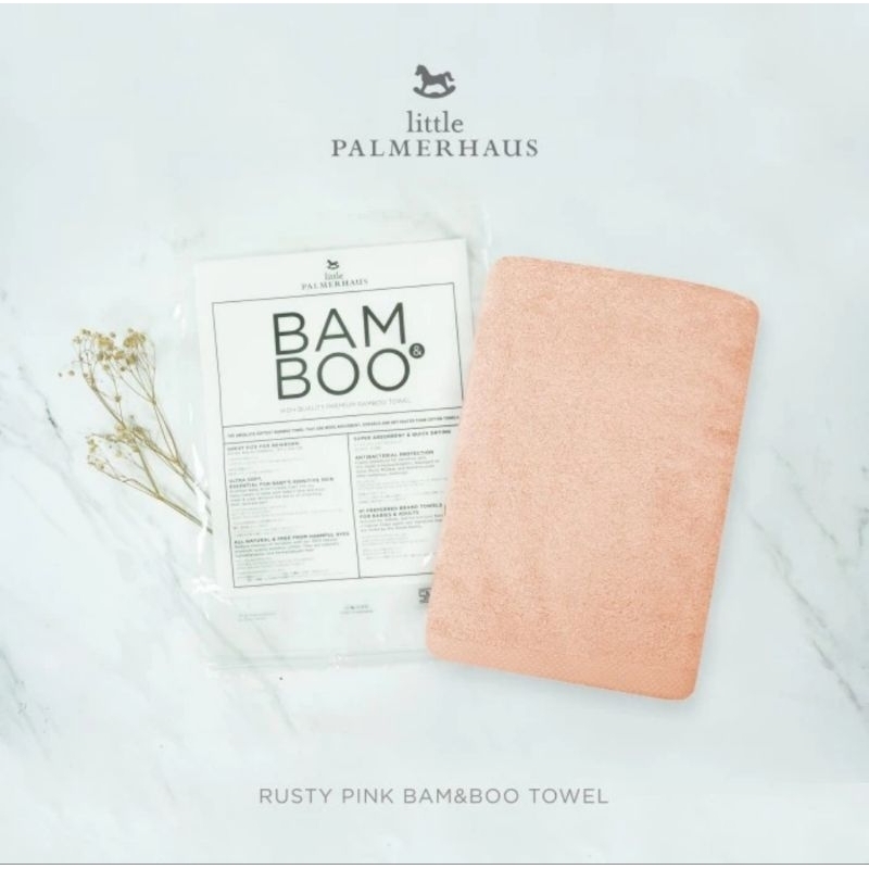 Little Palmerhaus Bam&amp;Boo Bamboo Towel 60x120 cm - Handuk Bayi &amp; Anak