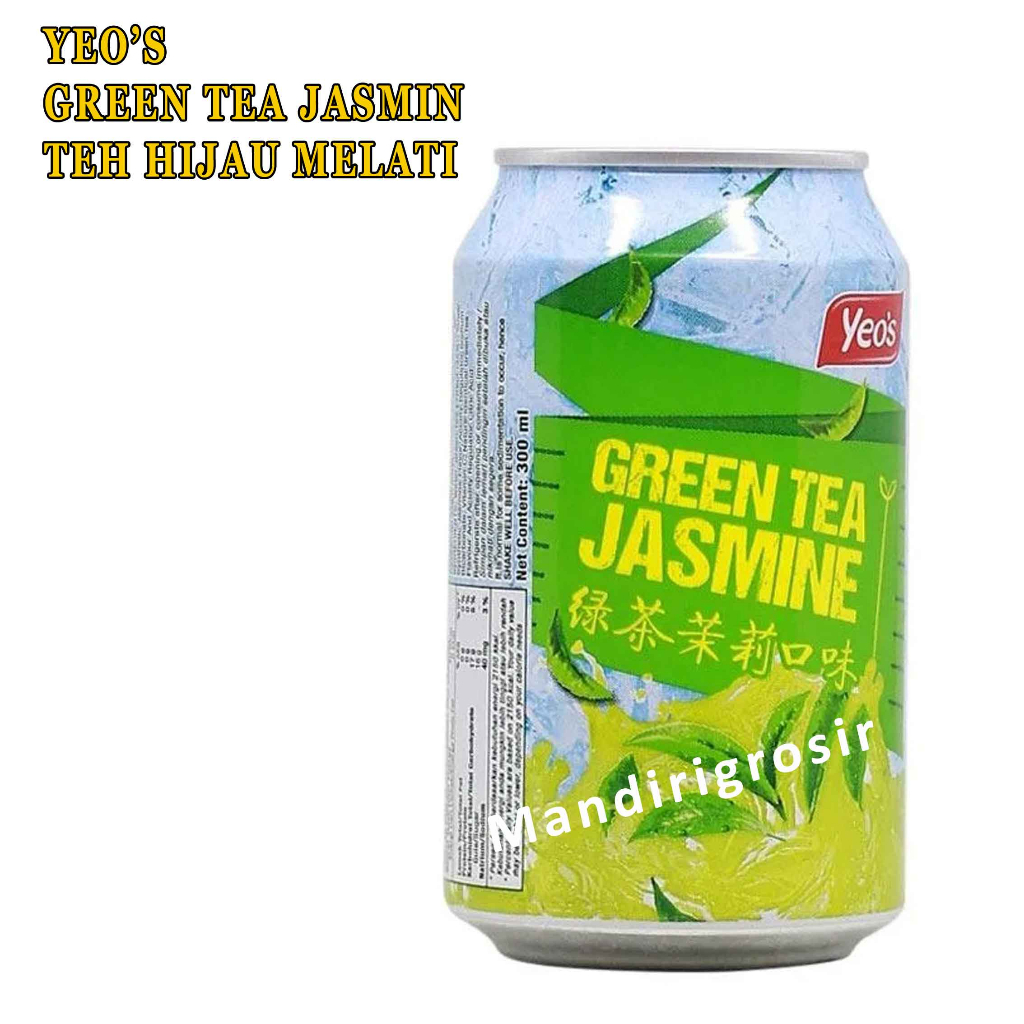 Greentea Jasmin* Yeo's* Teh hijau* Aroma Melati* 300ml