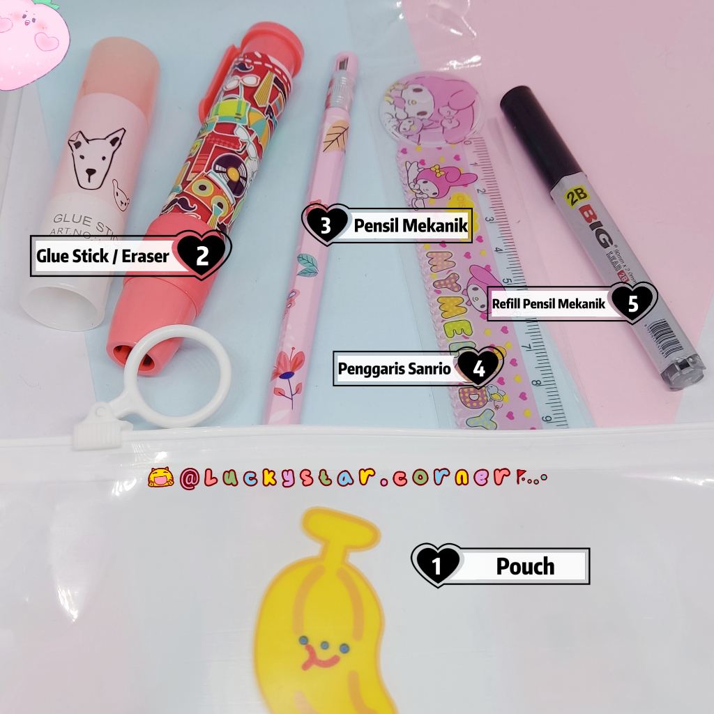 

Paket Alat Tulis "THE PENCIL RULER" (6in1)