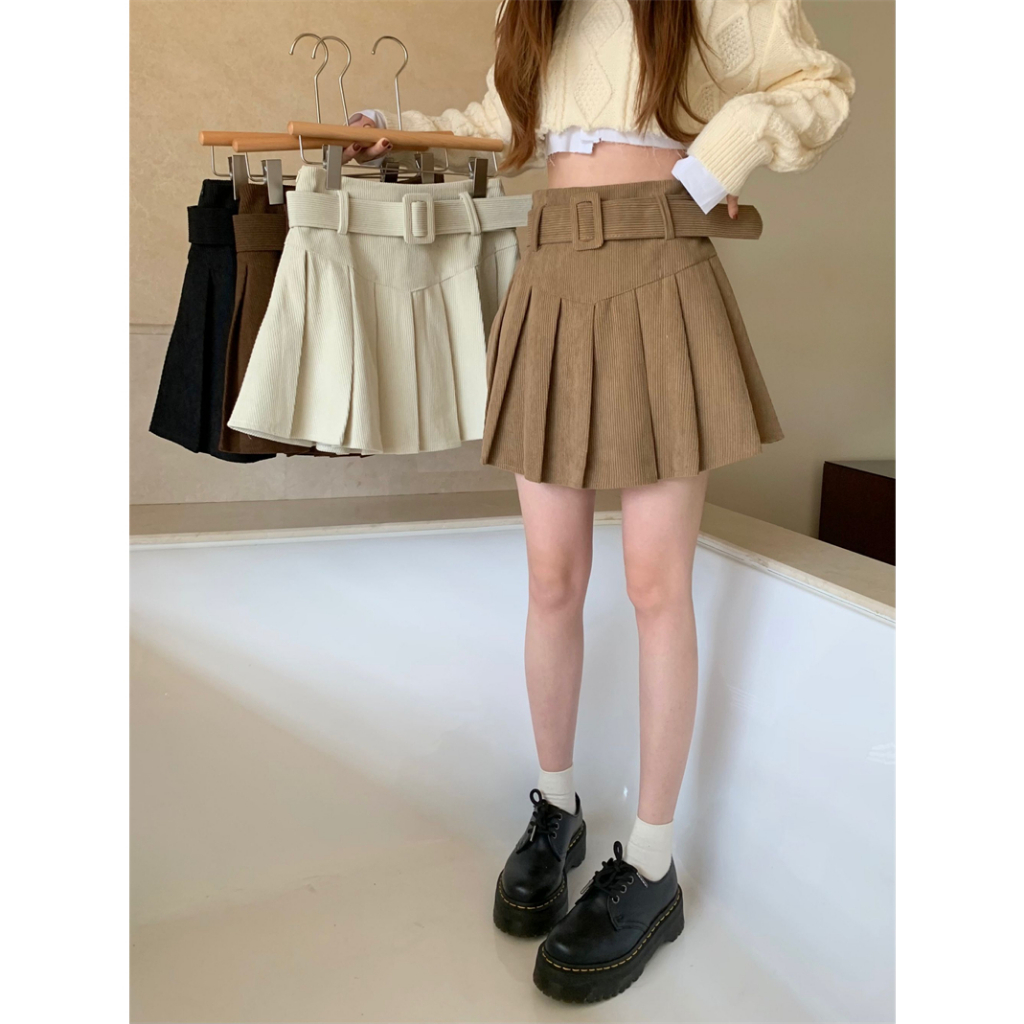 Rok Korean Style Pendek Plisket Rok Mini Skirt Mini