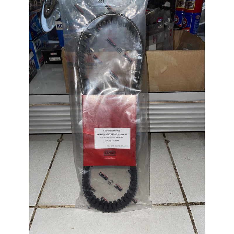 vanbelt v-belt fdc120-1-2005 honda vario 125/150 merek bando
