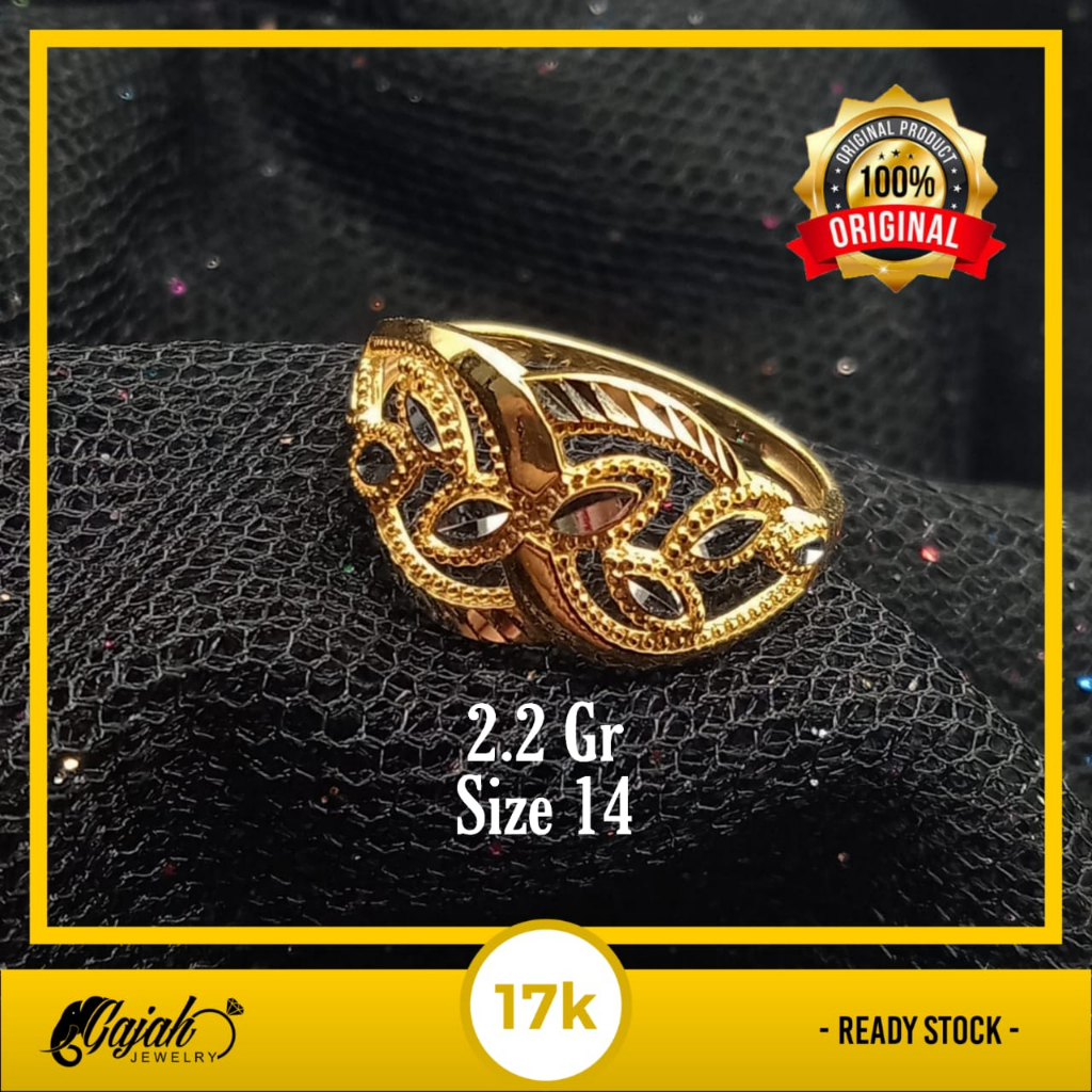 Cincin Emas 17K - 2.2 Gr Kadar 750 - 4779