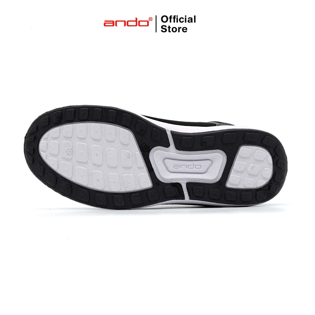 Ando Official Sepatu Sneakers Fugo Pria Dewasa - Hitam/Putih