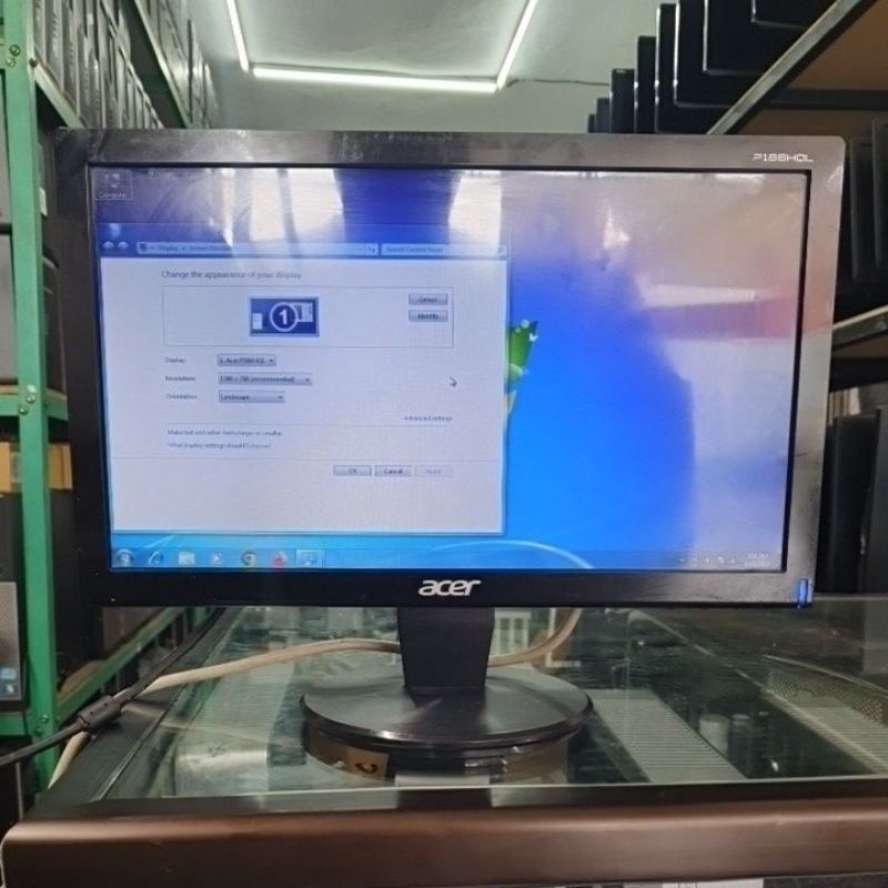 MONITOR LED ACER 16 INCH MURAH LEBAY TANPA KABEL