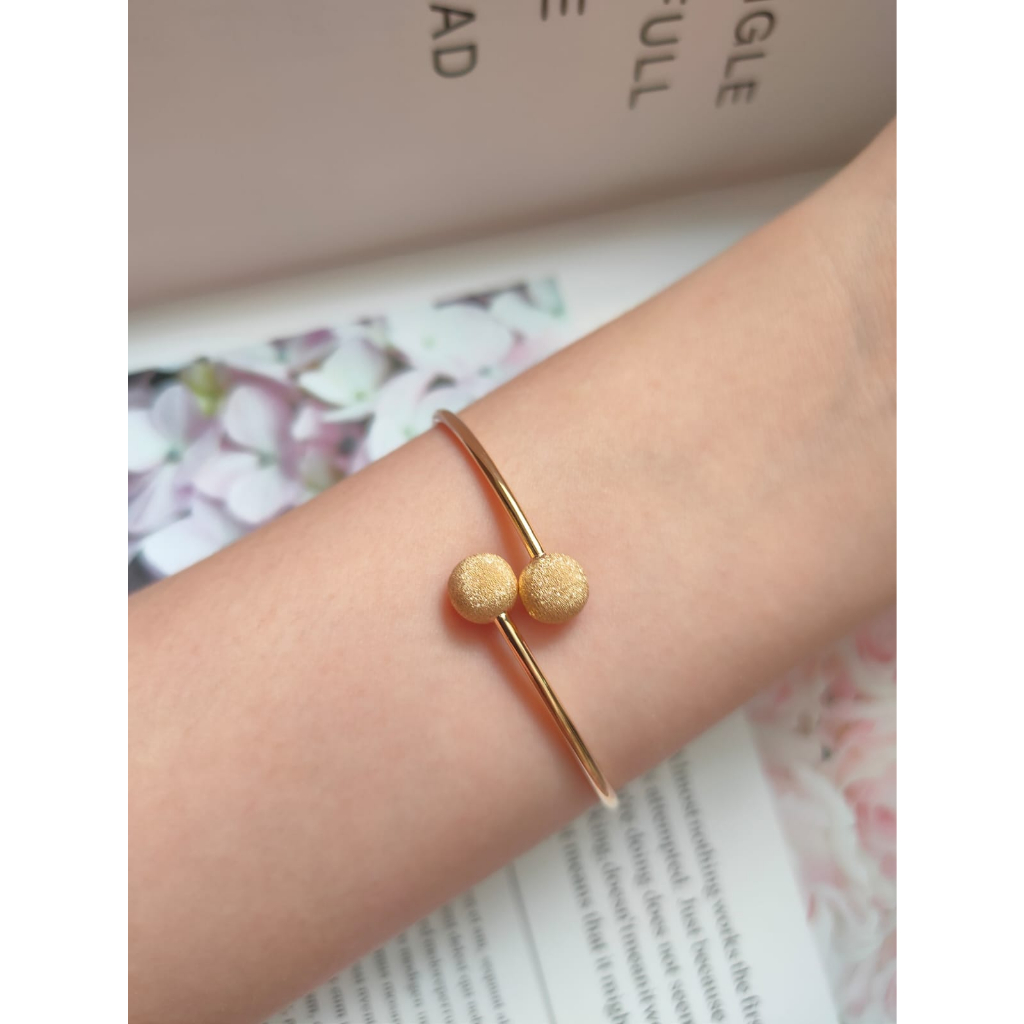 Gelang bola doff spiral gelang tinju gelang fashion emas muda 300 gelang boba lato-lato