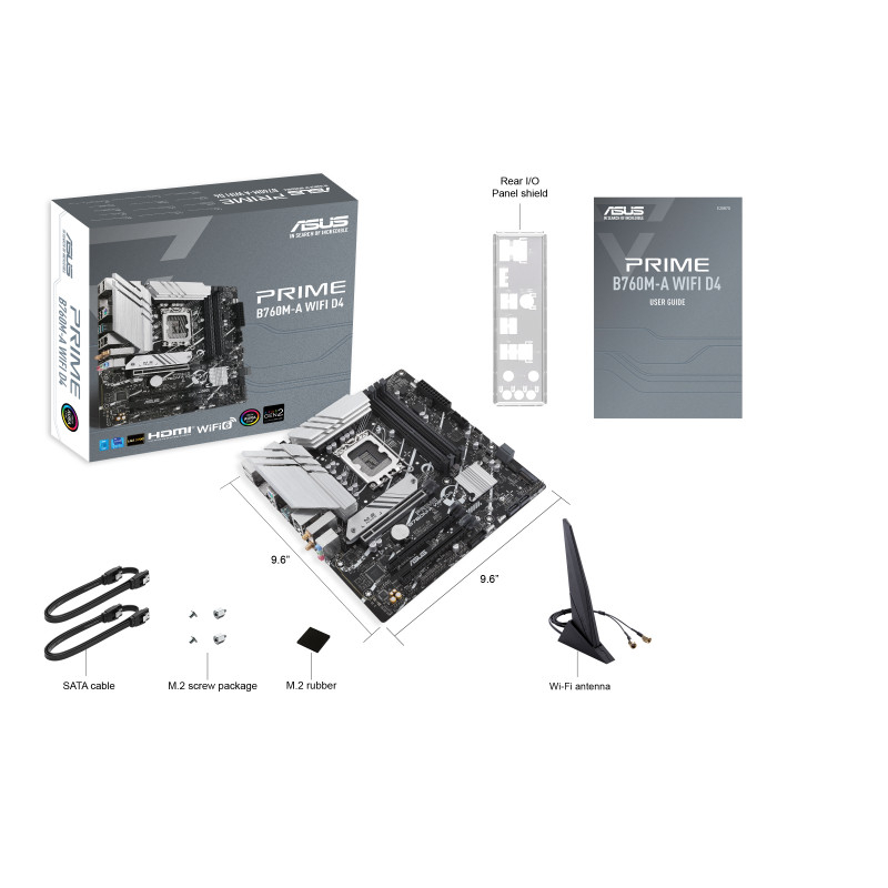 Motherboard ASUS B760M-A PRIME WIFI DDR4 LGA 1700