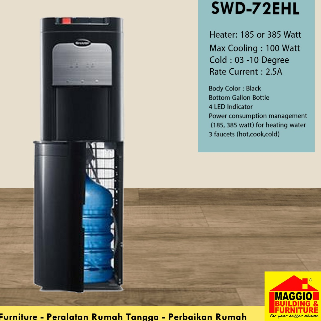 DISPENSER GALON BAWAH SHARP - DISPENSER SHARP - SWD72EHL -SHARP