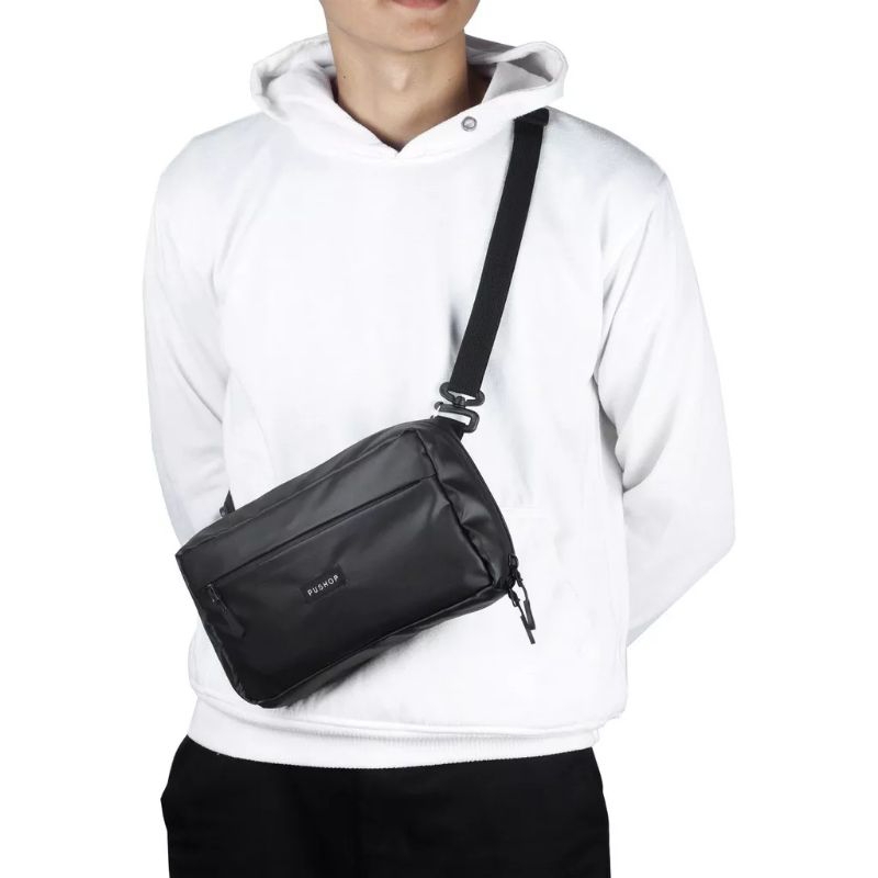 Tas Selempang Waterproof Premium Bisa Handbag Clutch Fashion Pria Wanita Dompet Pouch