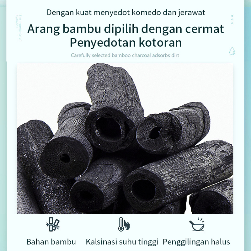 Pembersih komedo hidung Penghilang komedo Pencabut Komedo Komedo hidung 120g Hapus Komedo/Mengencangkan pori-pori/Warna kulit membaik/Terhidrasi dan lembab