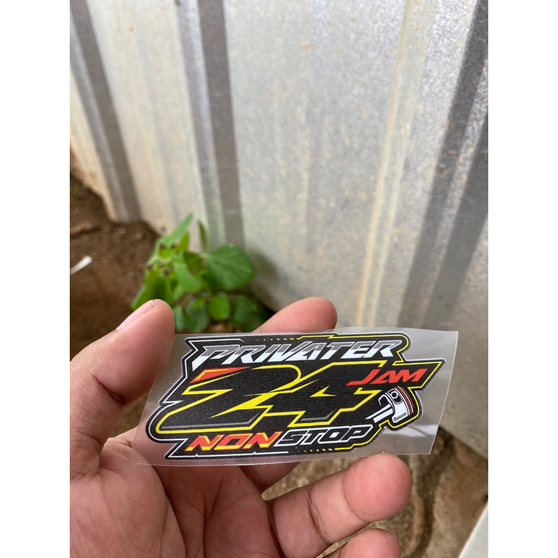 STICKER PRIVATER 24 JAM