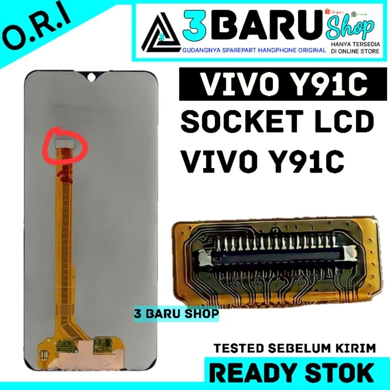 SOCKET LCD VIVO Y91C socket lcd hp vivo y91c original