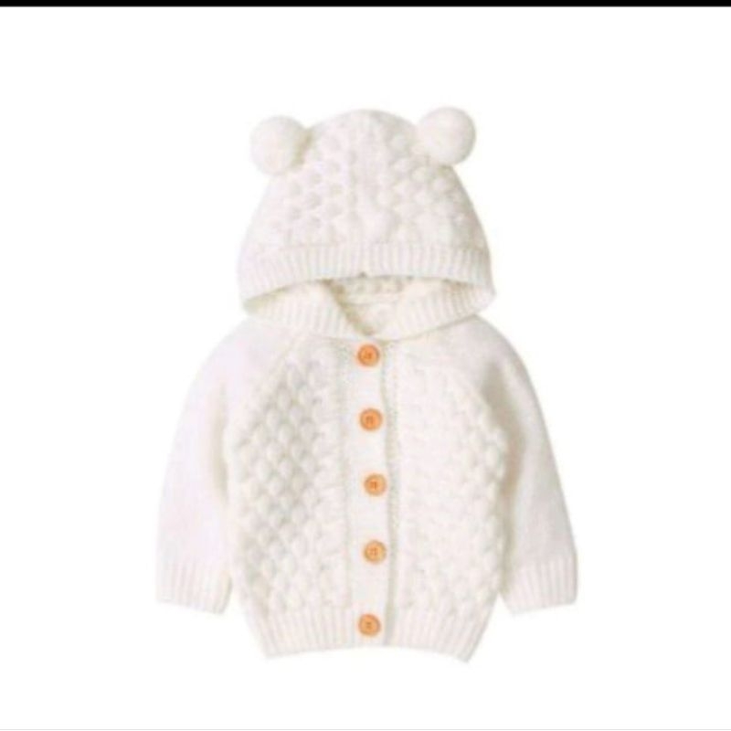 Kids Hoodie WINTER / Sweater Rajut anak UNISEX POPCORN