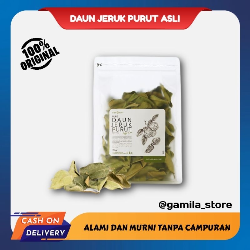 

Daun Jeruk Purut Kering Organik Alami Bumbu Dapur Masak Kaffir Lime Leaves