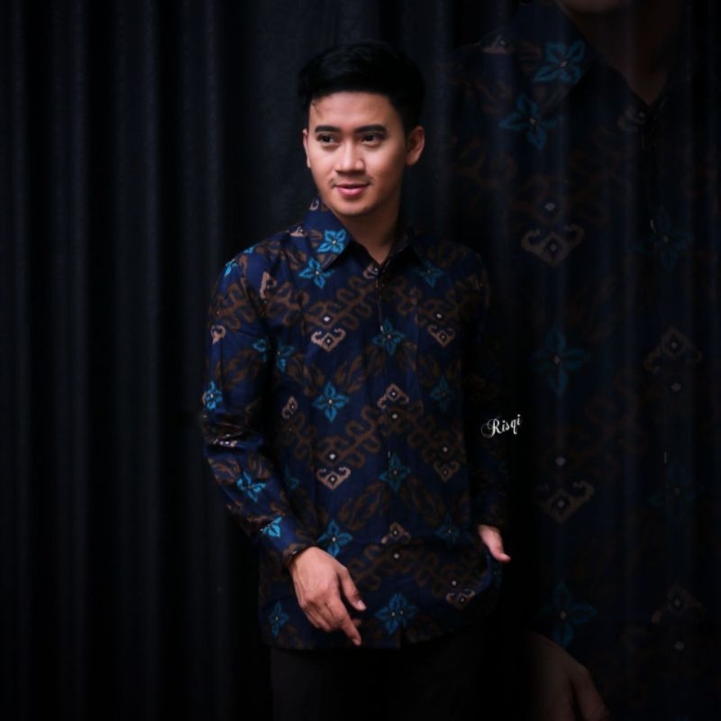 Kemeja batik pria lengan panjang reguler terlaris | Batik pria lengan panjang premium