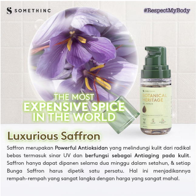 SOMETHINC - BOTANICAL Heritage Oil Serum - Natural Oil untuk Wajah dan Badan