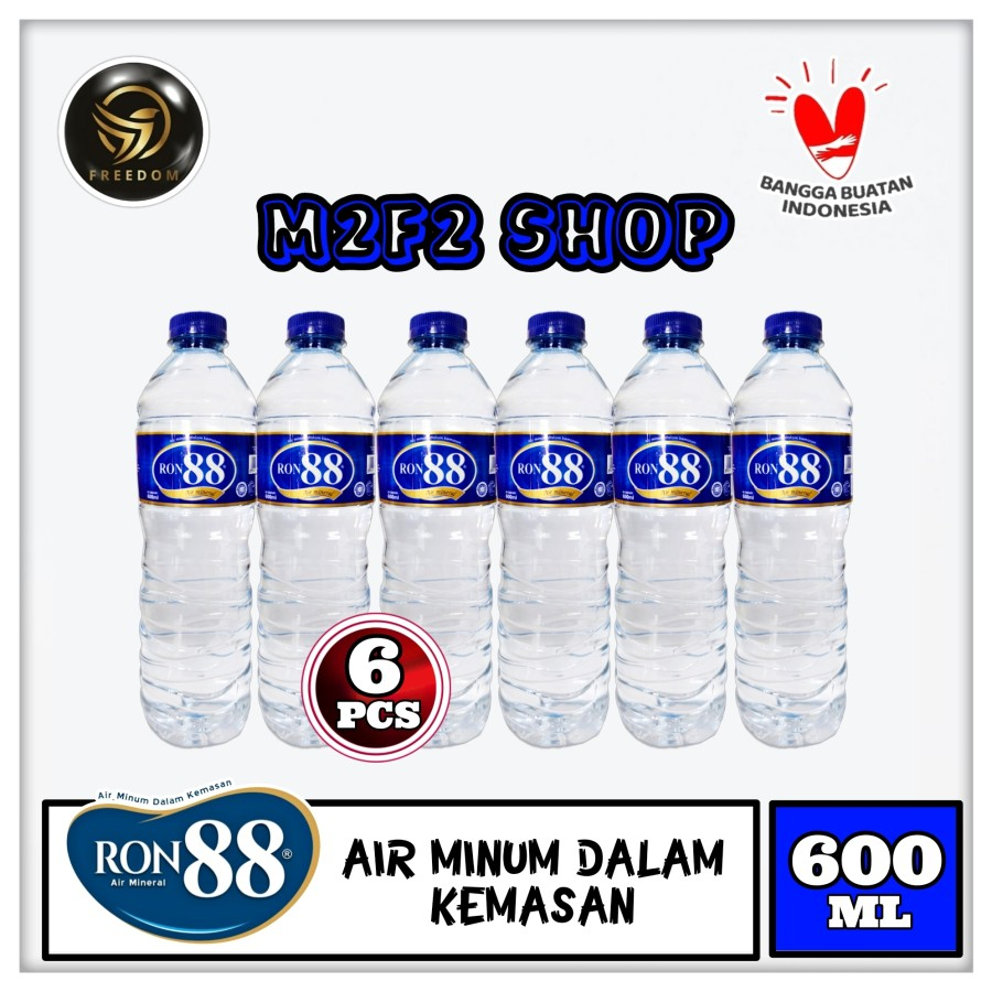 

Air Mineral Ron 88 Elite Tanggung Botol Pet - 600 ml (Kemasan 6 Pcs)