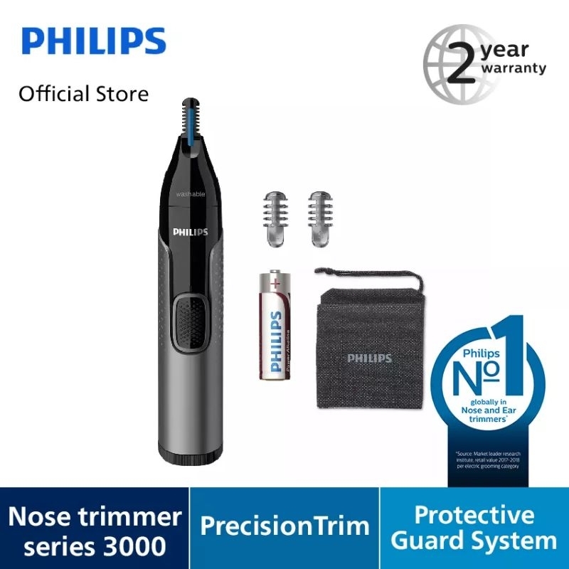 PHILIPS | Nose Trimmer NT3650/16 | Alat Cukur Trimmer Bulu Hidung Alis Telinga | Electric Shaver | N