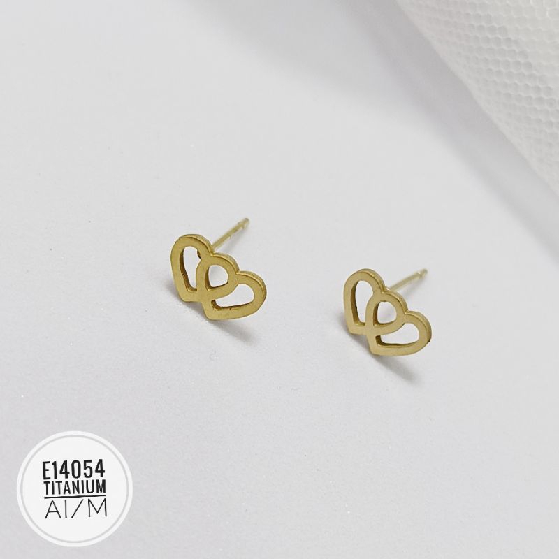 Anting titanium stud variasi simple E14054